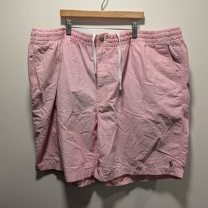 Polo by Ralph Lauren Light Pink Men’s Flat Front Drawstring Shorts